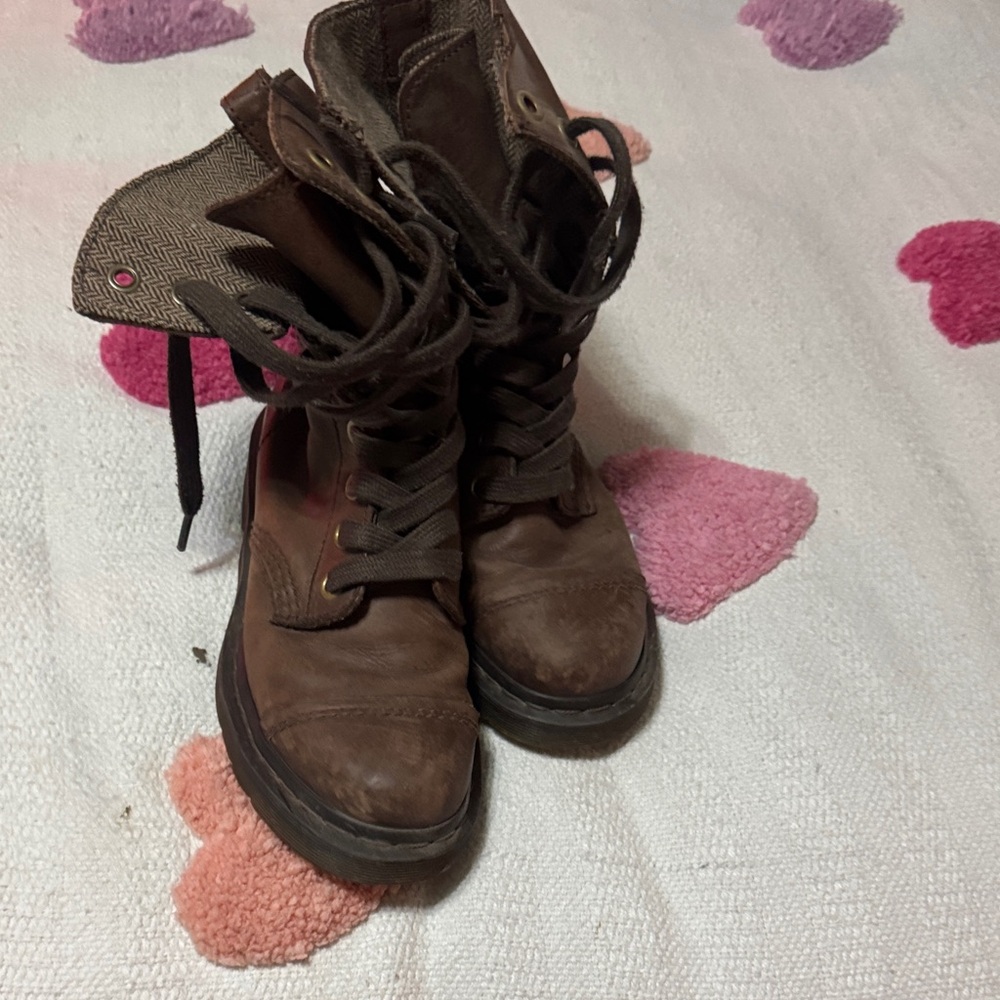 Dr Martens Brown Lace-Up Women's Boots